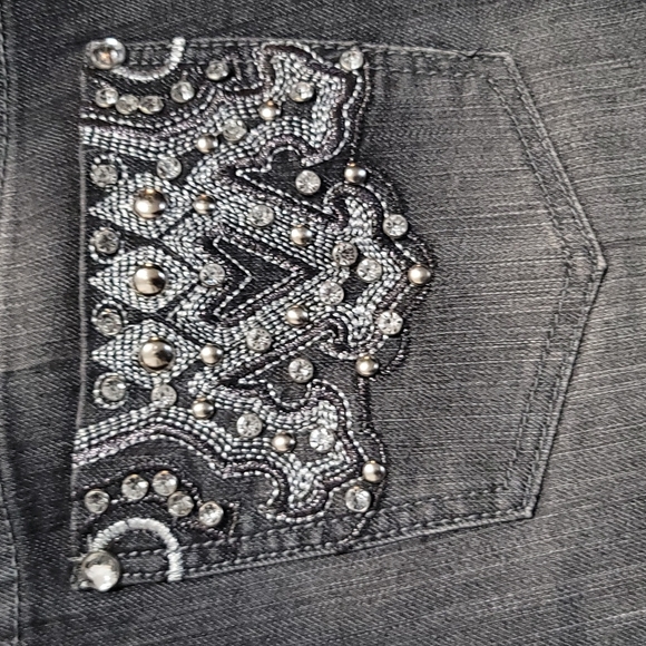 Gently Loved women's jeans by suko jeans size 12 loads of jewels blue/black fade - Picture 15 of 16